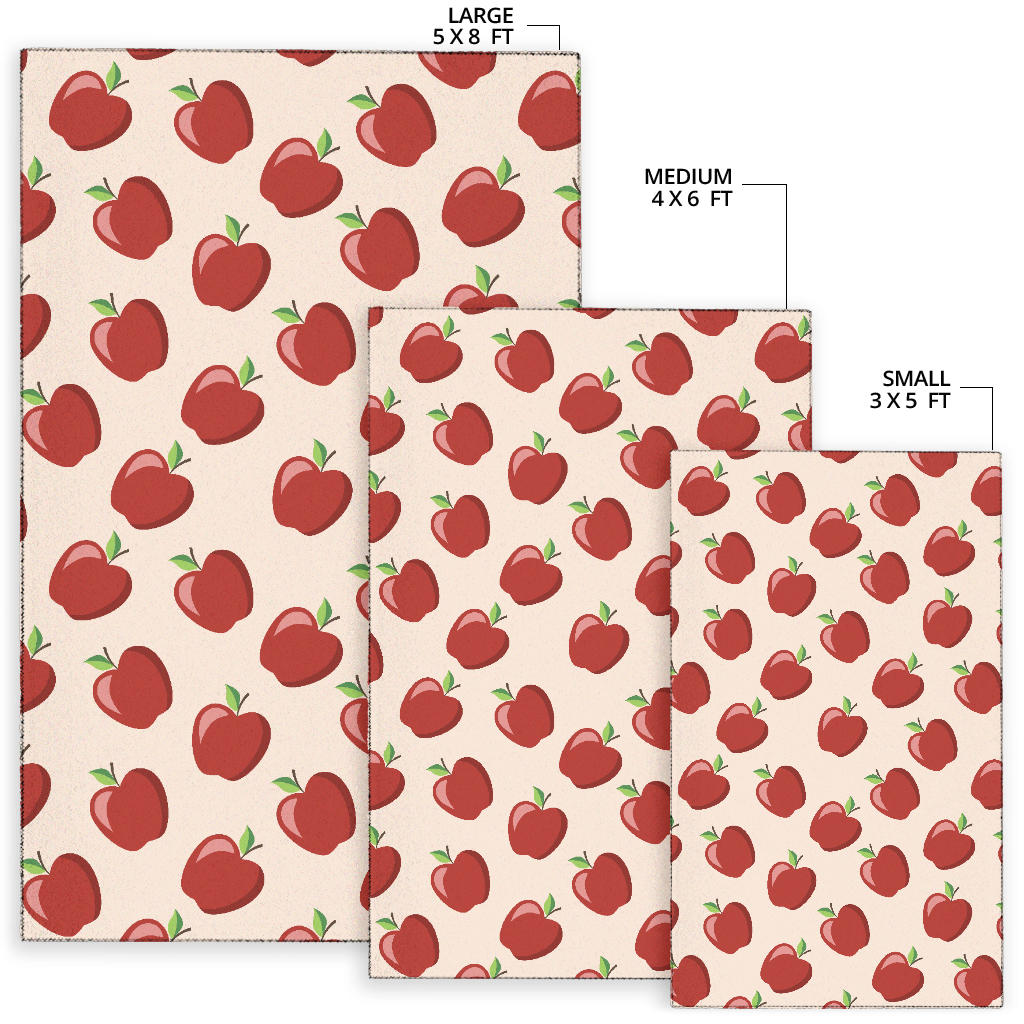 Apple Pattern Print Design AP01 Area Rugs
