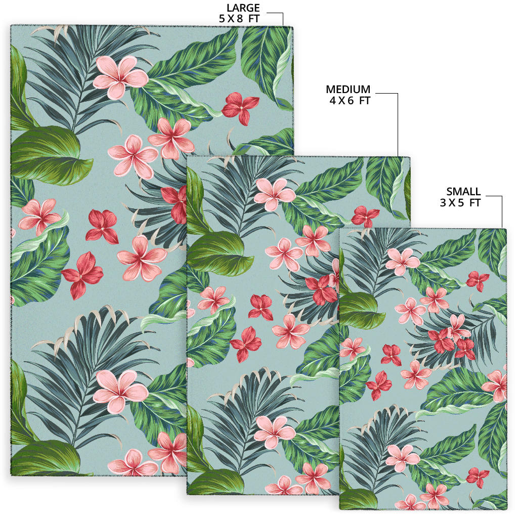 Plumeria Pattern Print Design PM027 Area Rugs
