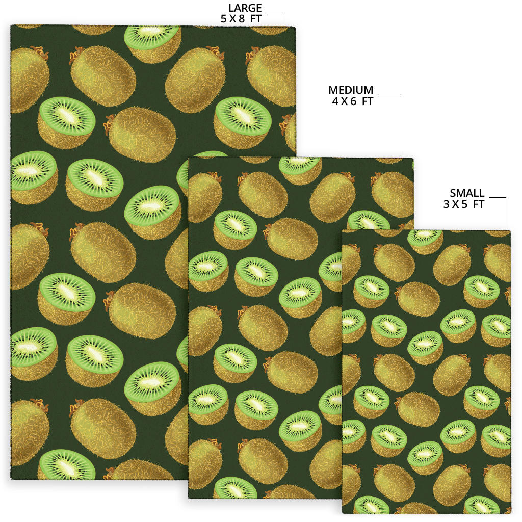 Kiwi Pattern Print Design KW04 Area Rugs