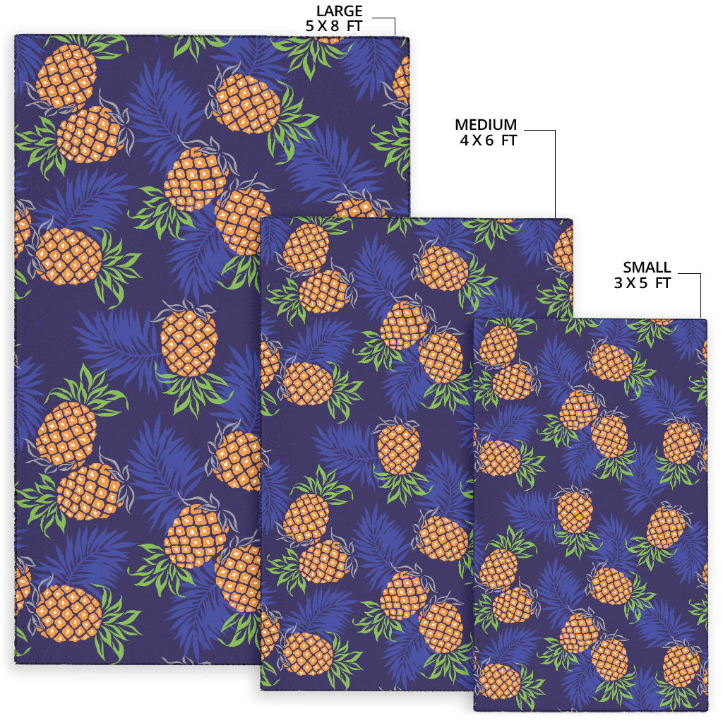 Pineapple Pattern Print Design PP02 Area Rugs