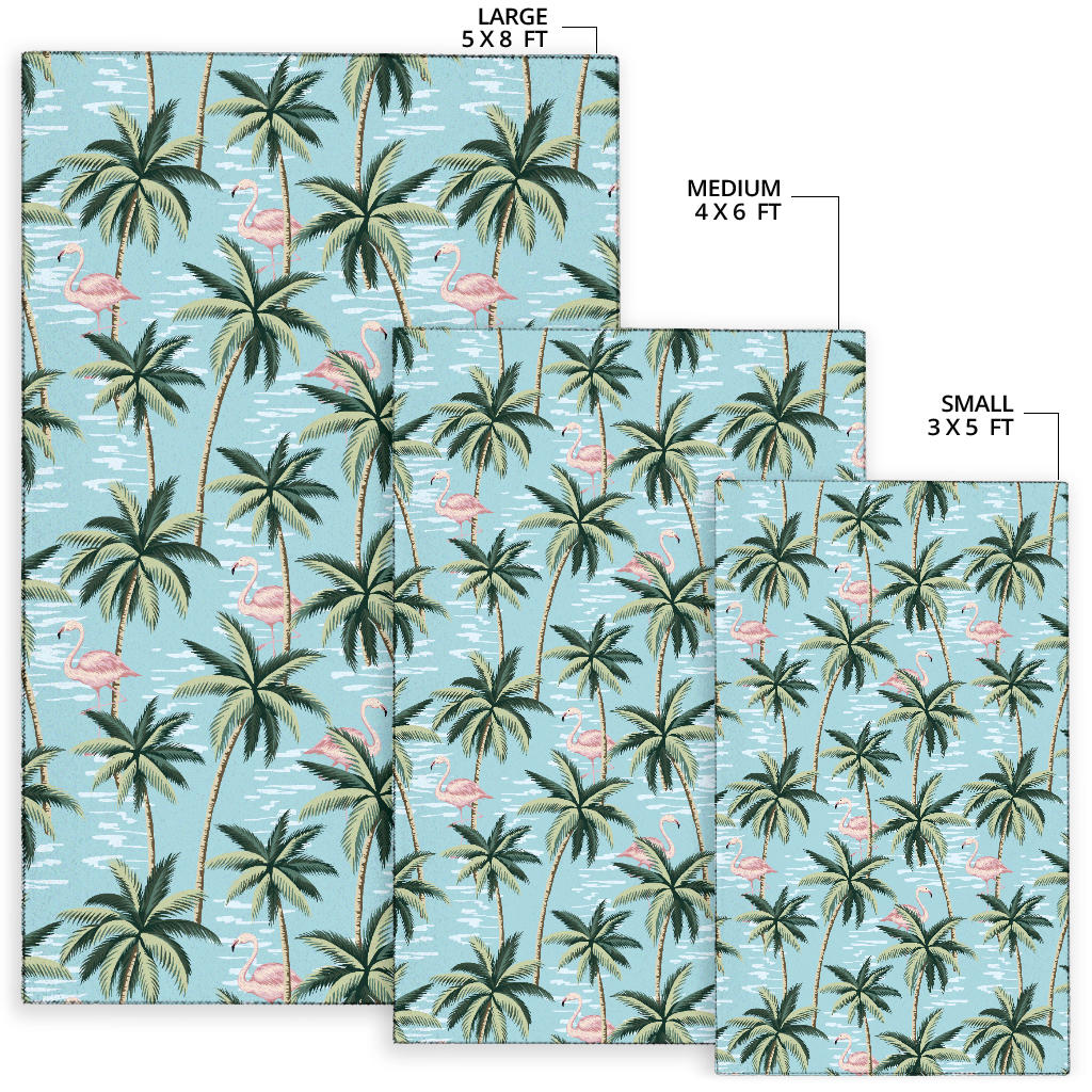 Palm Tree Pattern Print Design PT05 Area Rugs