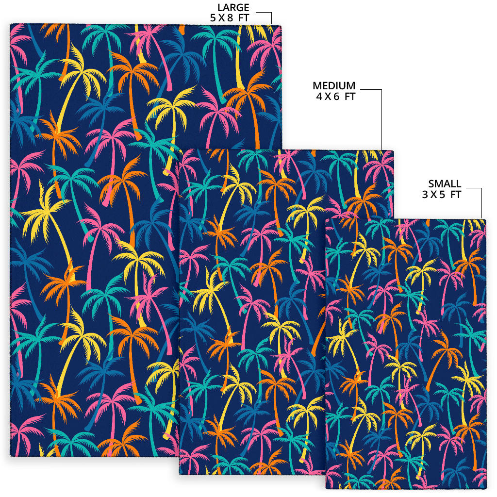 Palm Tree Pattern Print Design PT013 Area Rugs