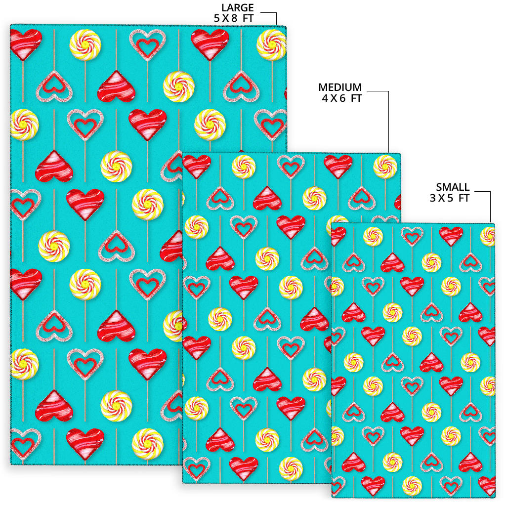 Lollipop Pattern Print Design LL06 Area Rugs