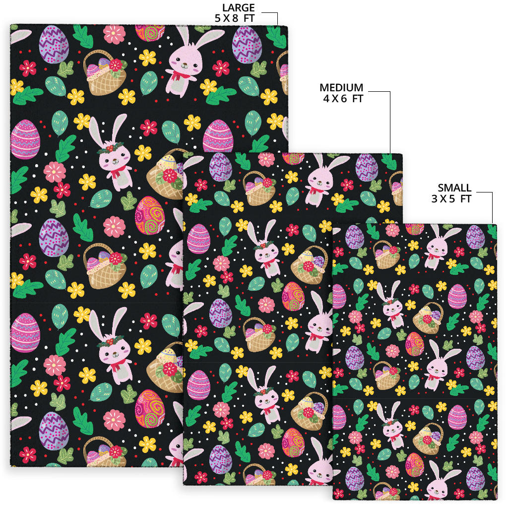 Easter Eggs Pattern Print Design RB05 Area Rugs