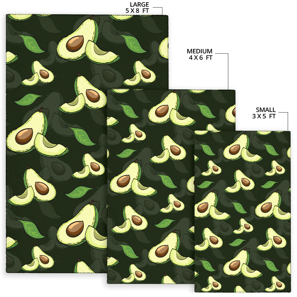 Avocado Pattern Print Design AC07 Area Rugs