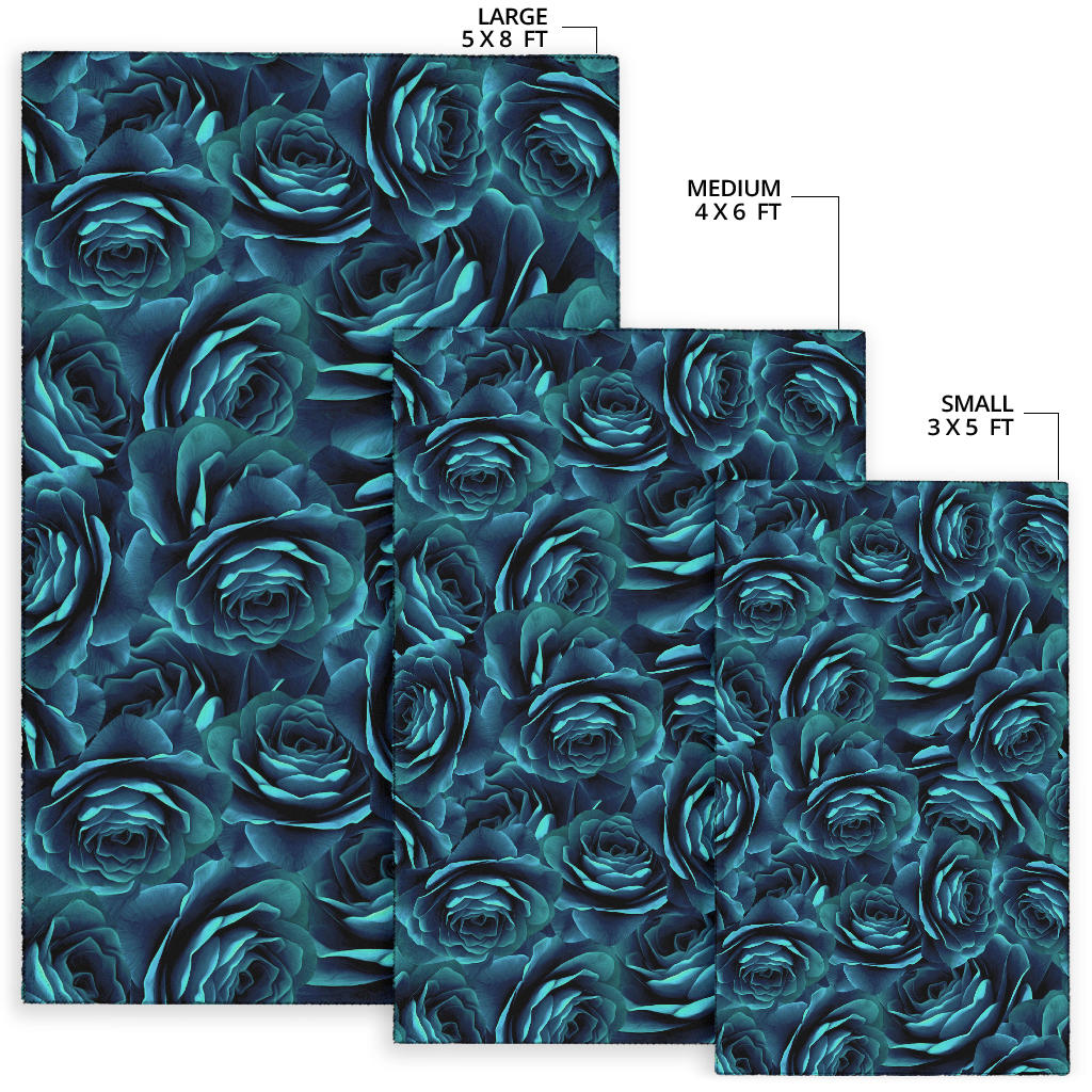 Camellia Pattern Print Design CM04 Area Rugs