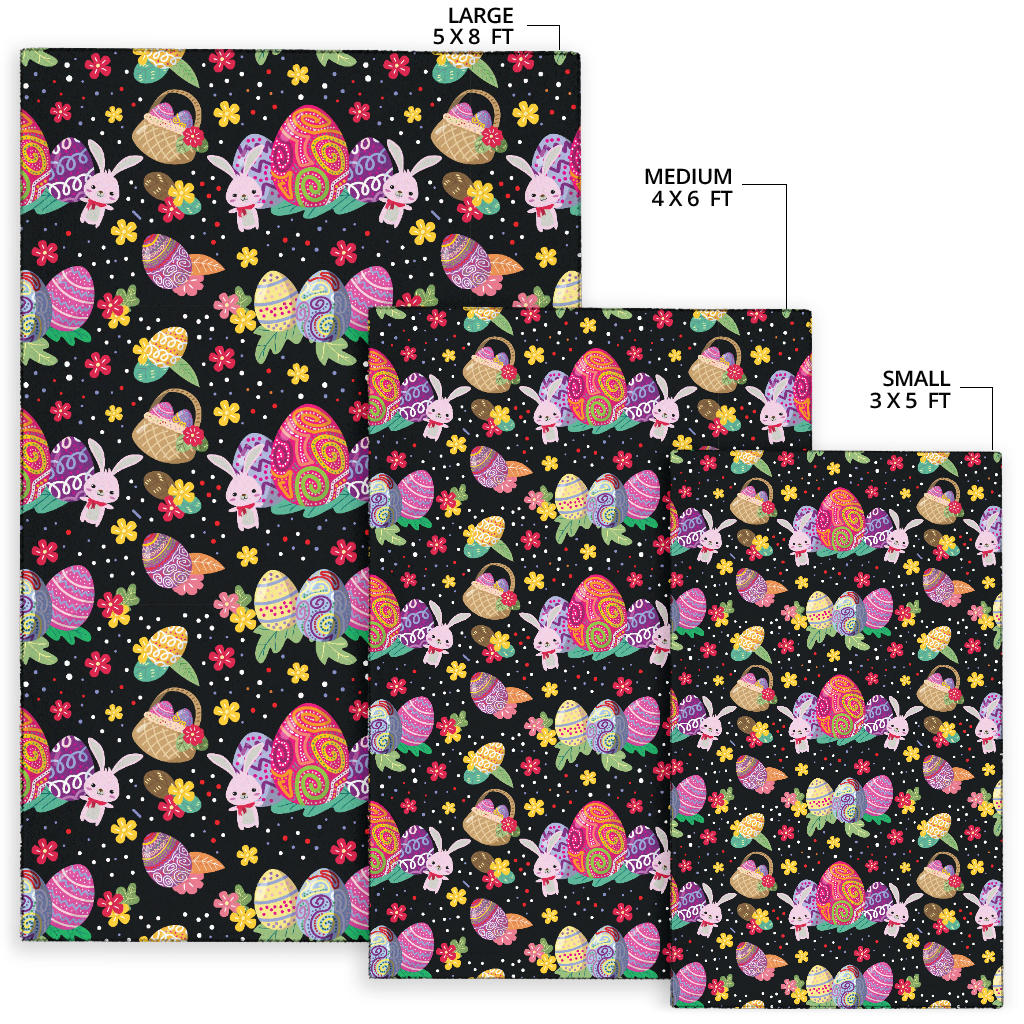 Easter Eggs Pattern Print Design RB06 Area Rugs