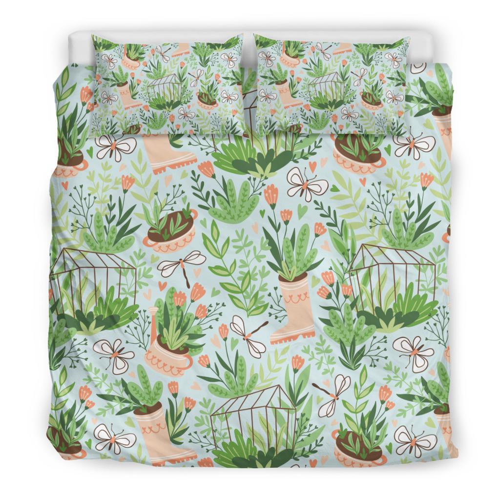 Gardening Pattern Print Design G04 Duvet Cover Bedding Set-JORJUNE.COM