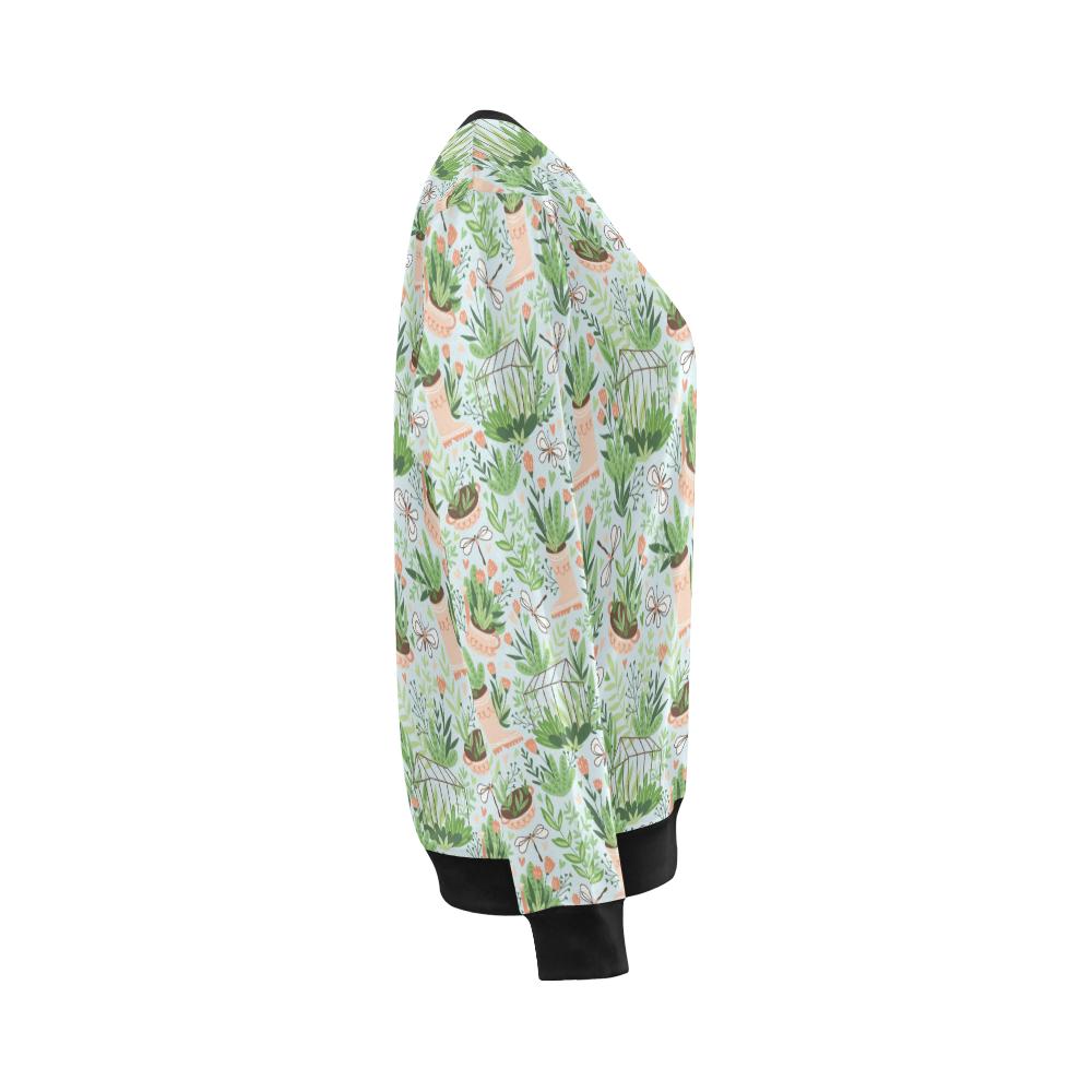 Gardening Pattern Print Design G04 Women Long Sleeve Sweatshirt-JorJune