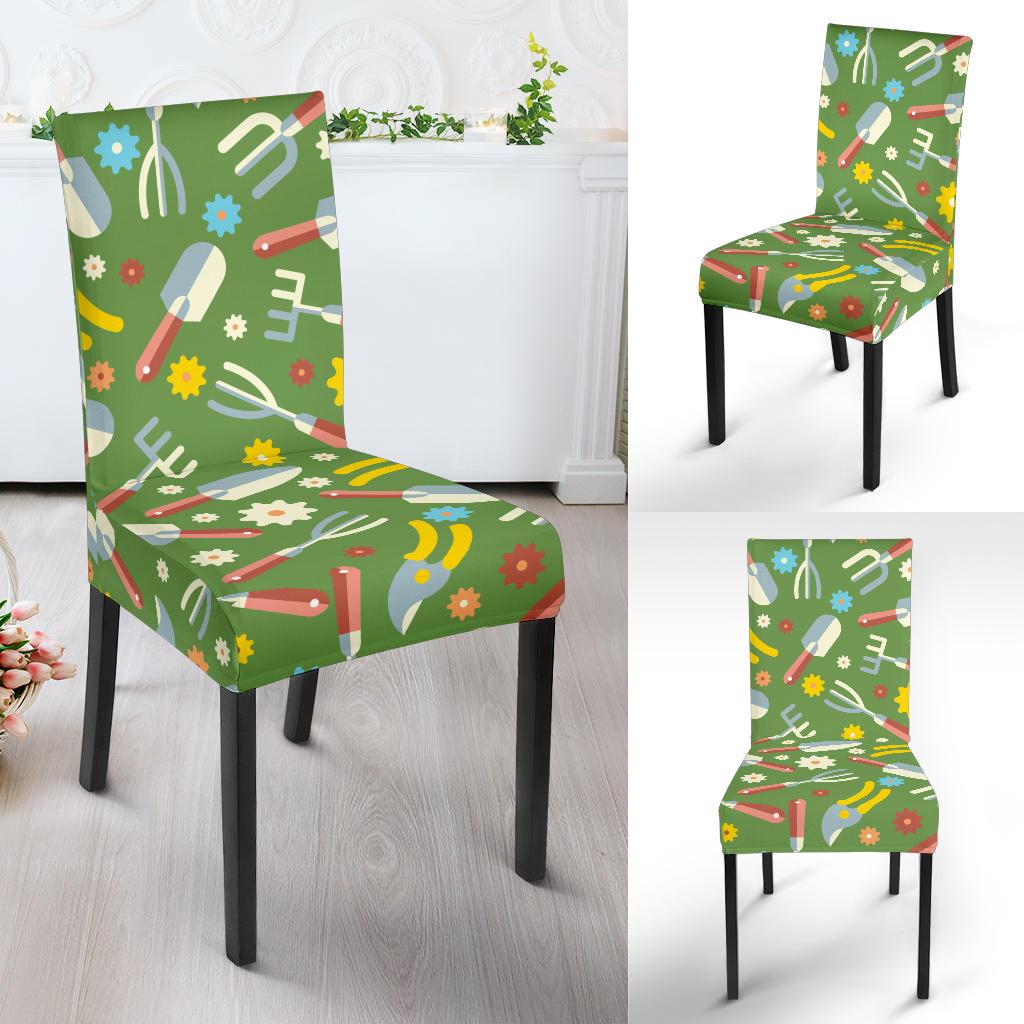 Gardening Pattern Print Design G06 Dining Chair Slipcover-JORJUNE.COM