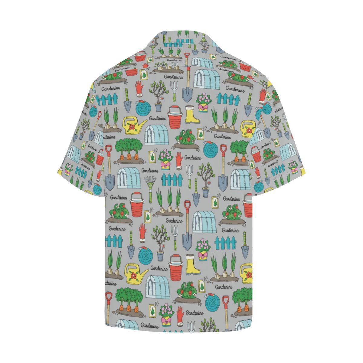 Gardening Pattern Print Design G07 Men Hawaiian Shirt-JorJune