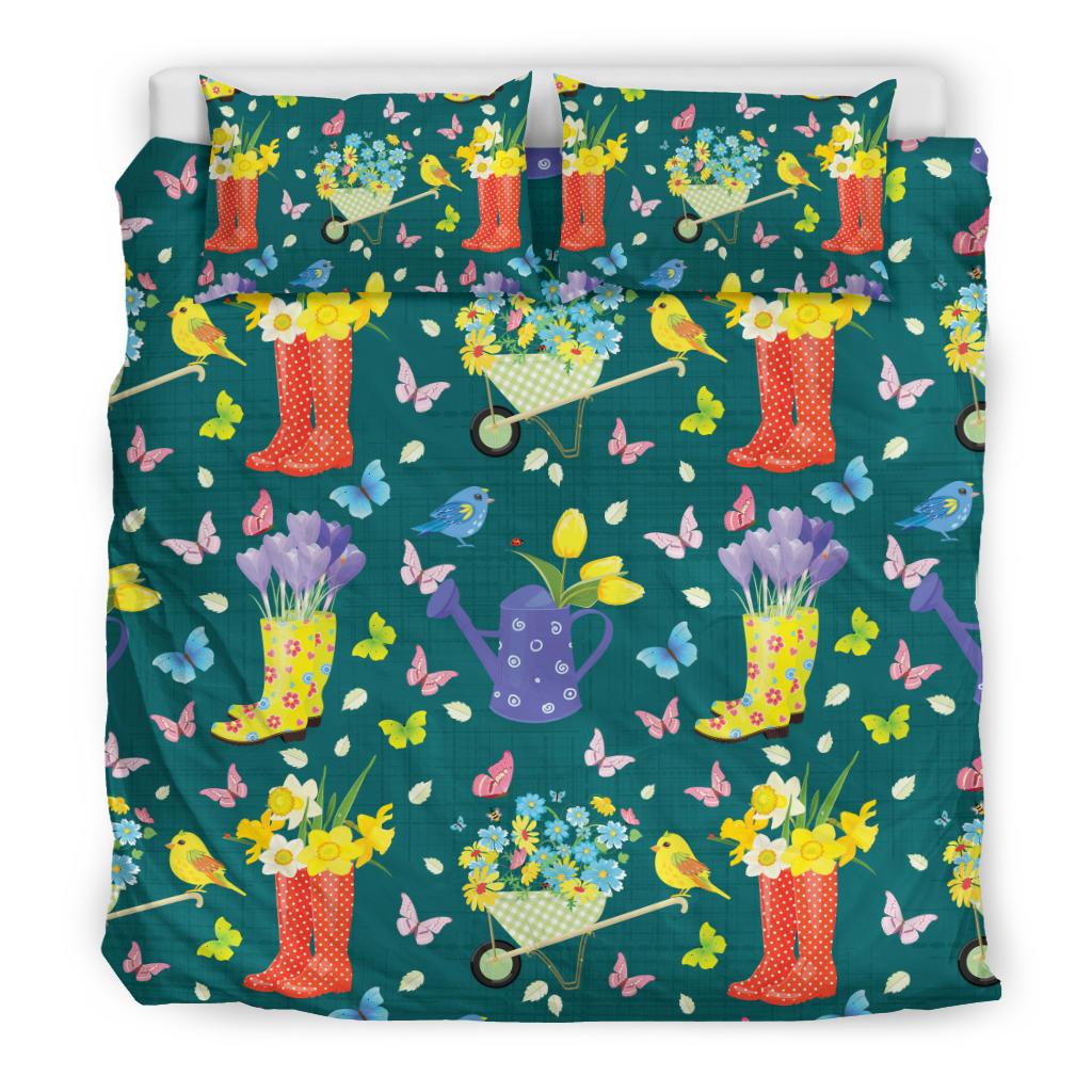 Gardening Pattern Print Design G08 Duvet Cover Bedding Set-JORJUNE.COM