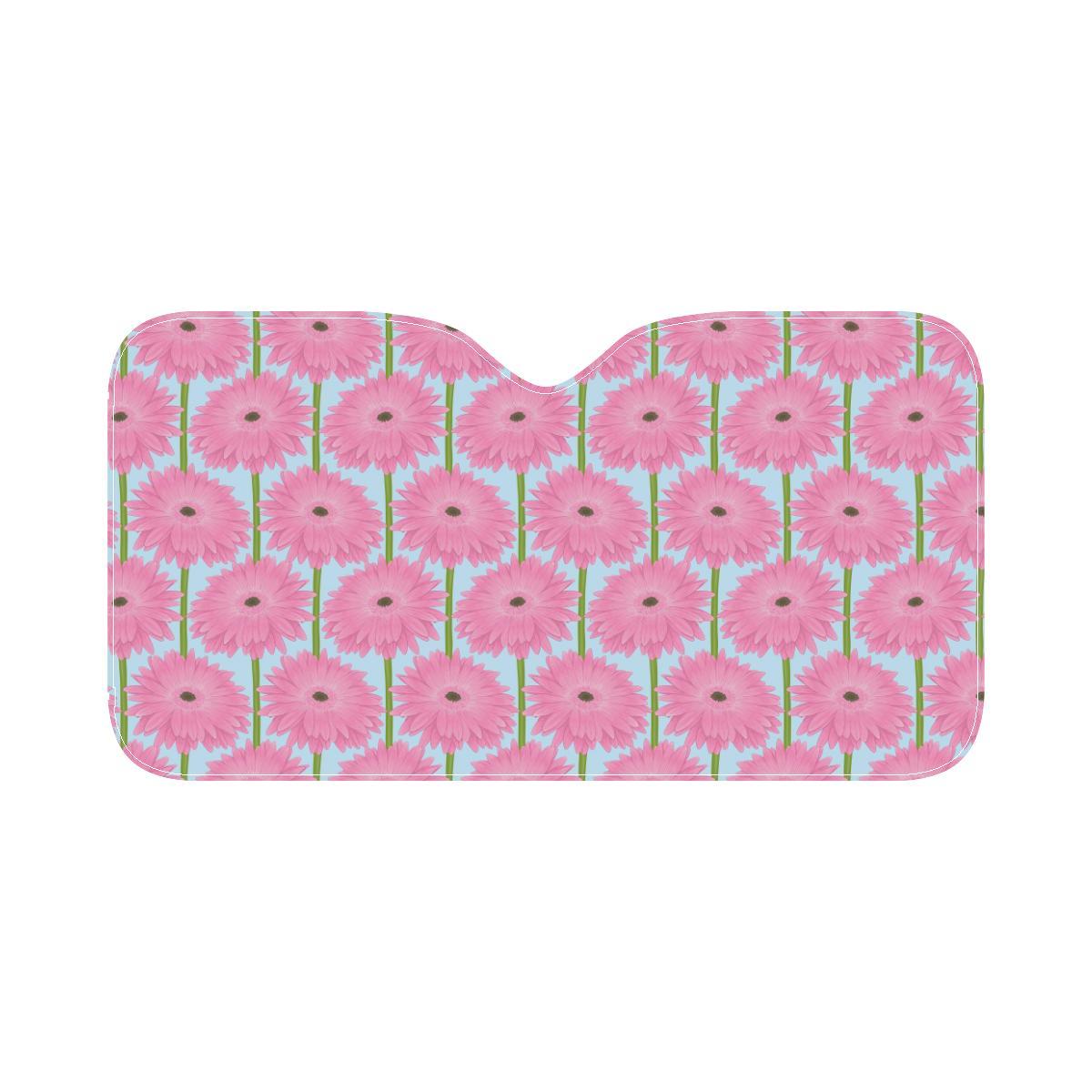 Gerberas Pattern Print Design GB01 Car Sun Shade-JorJune