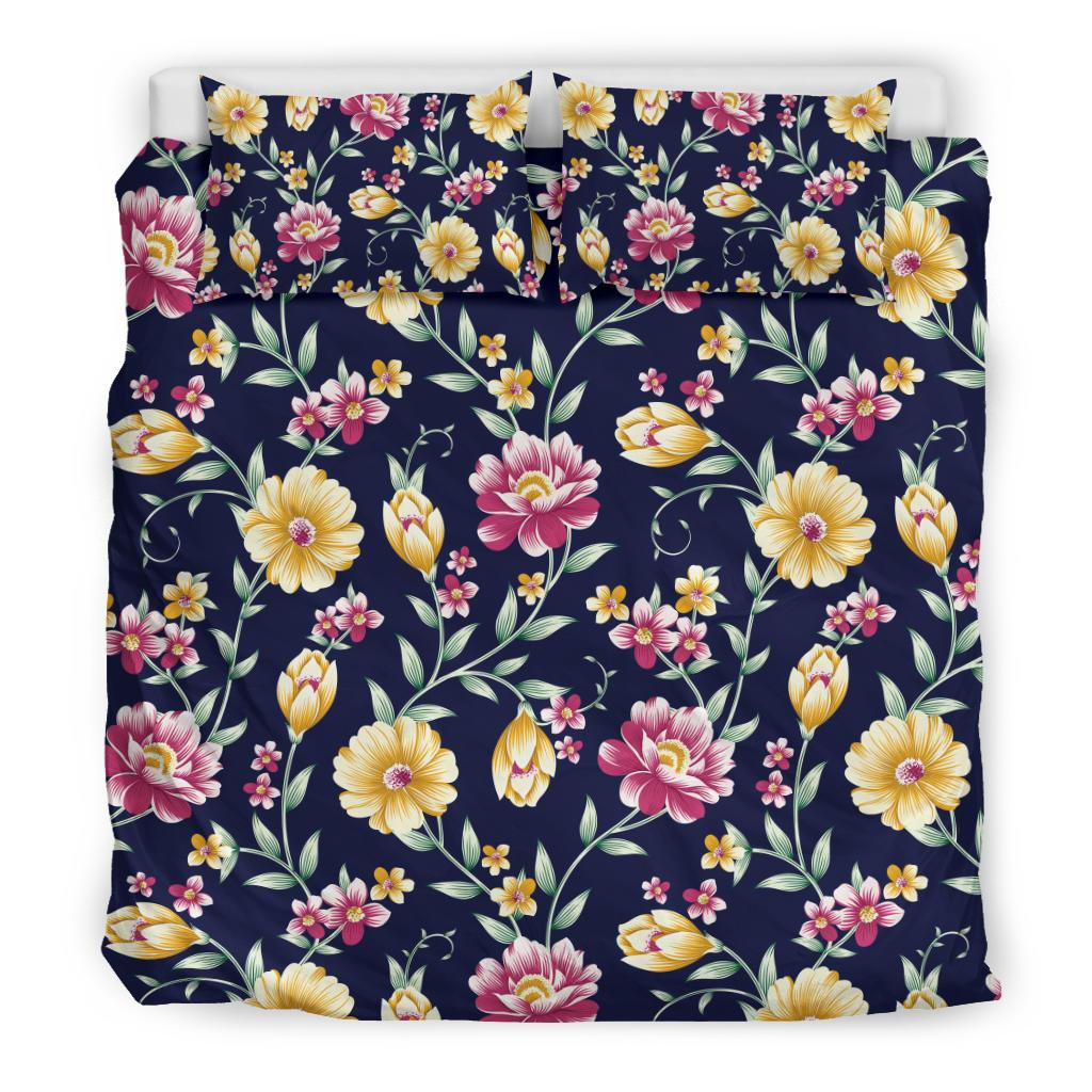 Gerberas Pattern Print Design GB03 Duvet Cover Bedding Set-JORJUNE.COM
