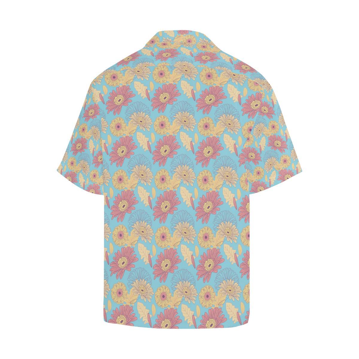 Gerberas Pattern Print Design GB04 Men Hawaiian Shirt-JorJune