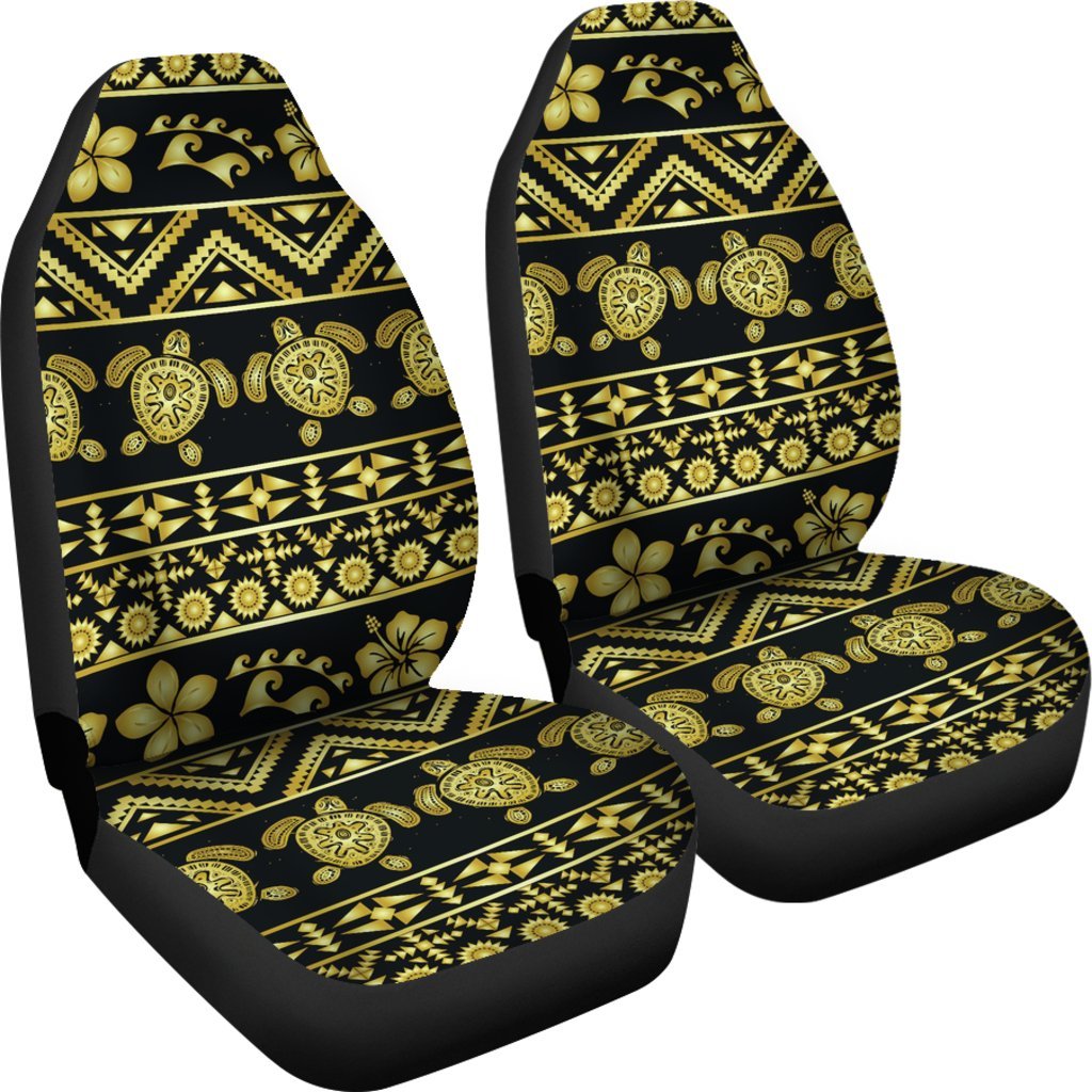 Tribal Aztec Sea Turtle Hawaiian Flower Universal Fit Car Seat Covers