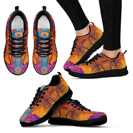 Gold Elephant Indian Women Sneakers