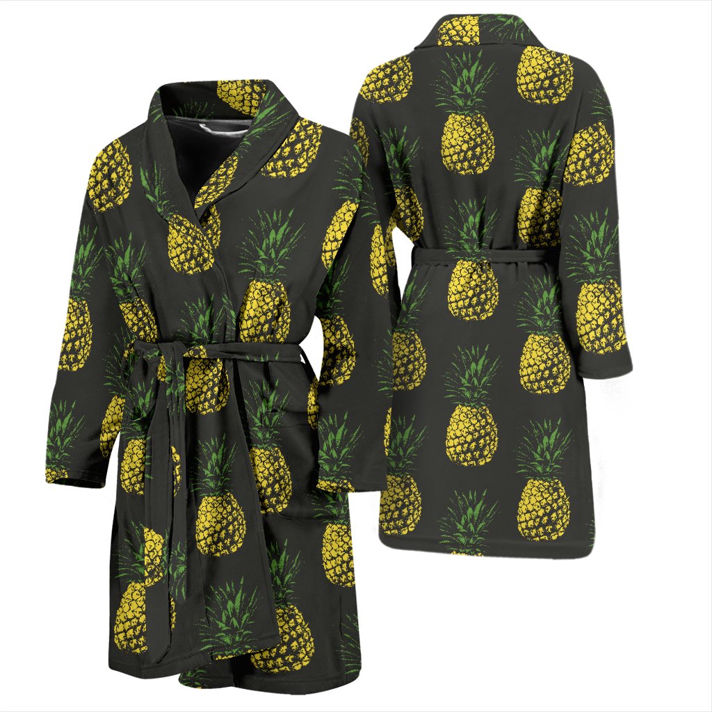 Gold Pineapple Men Bath Robe