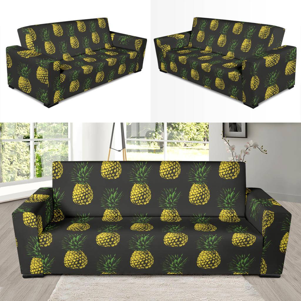 Gold Pineapple Sofa Slipcover-JORJUNE.COM