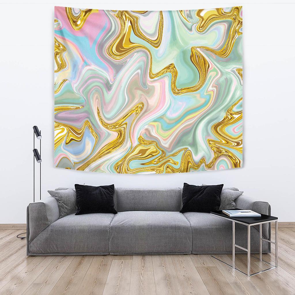 Gold Sweet Marble Tapestry