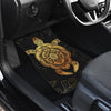 Gold Sea Turtle Mandala Car Floor Mats