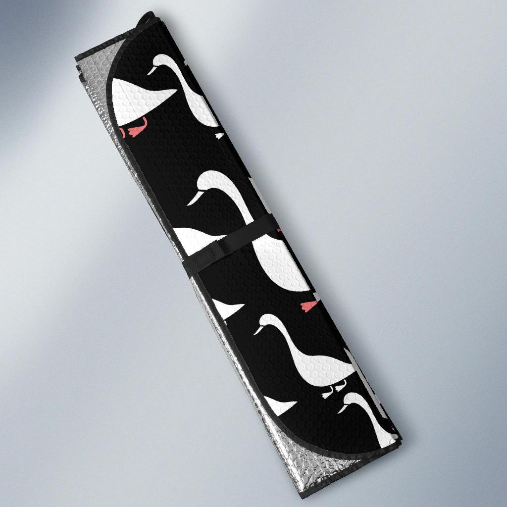 Goose Pattern Print Design 01 Car Sun Shade-JORJUNE.COM
