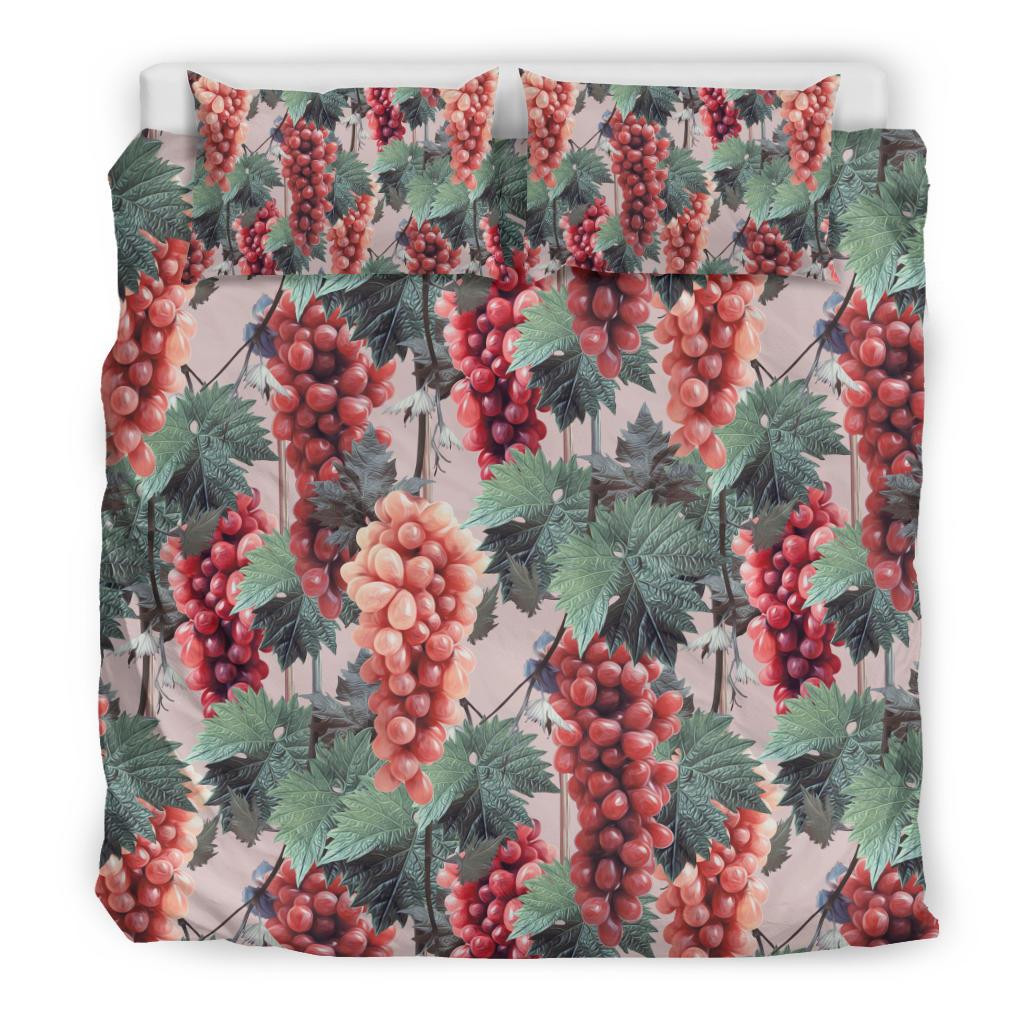 Grape Pattern Print Design GP01 Duvet Cover Bedding Set-JORJUNE.COM