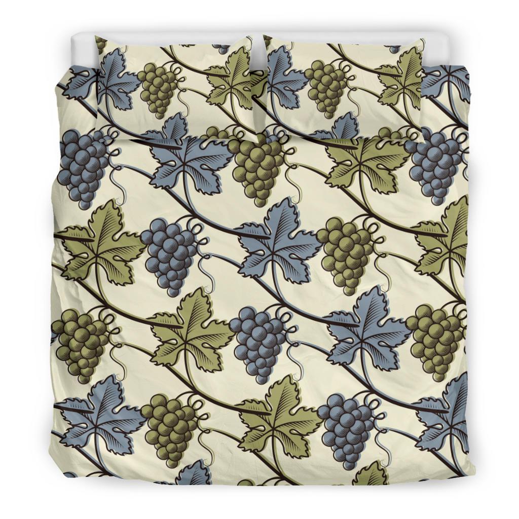 Grape Pattern Print Design GP03 Duvet Cover Bedding Set-JORJUNE.COM