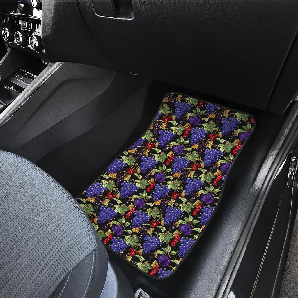 Grape Pattern Print Design GP05 Car Floor Mats-JorJune