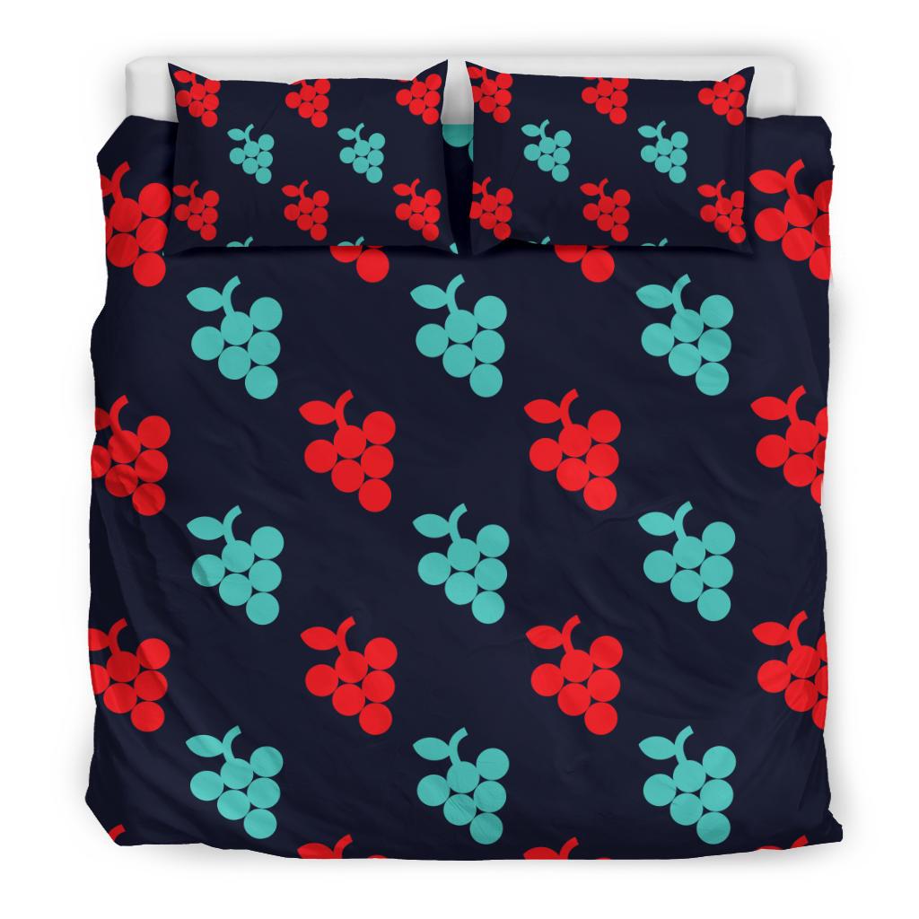 Grape Pattern Print Design GP07 Duvet Cover Bedding Set-JORJUNE.COM