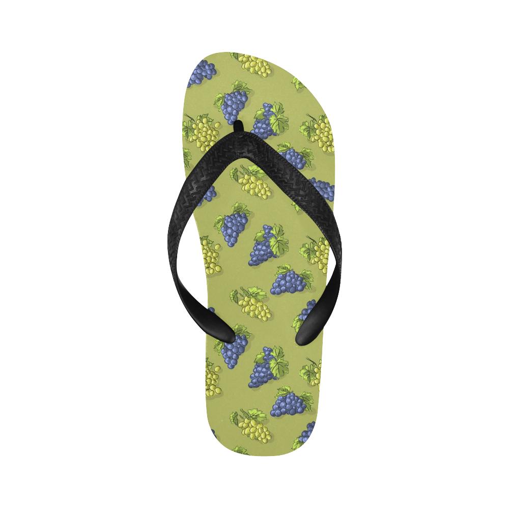 Grape Pattern Print Design GP08 Flip Flops-JorJune