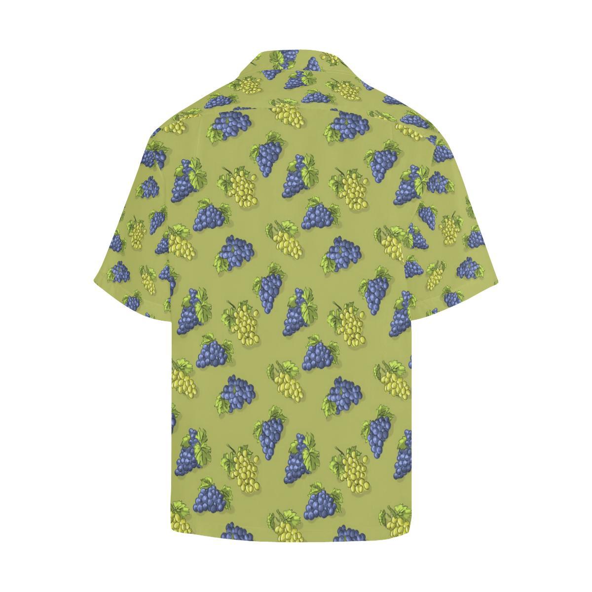 Grape Pattern Print Design GP08 Men Hawaiian Shirt-JorJune
