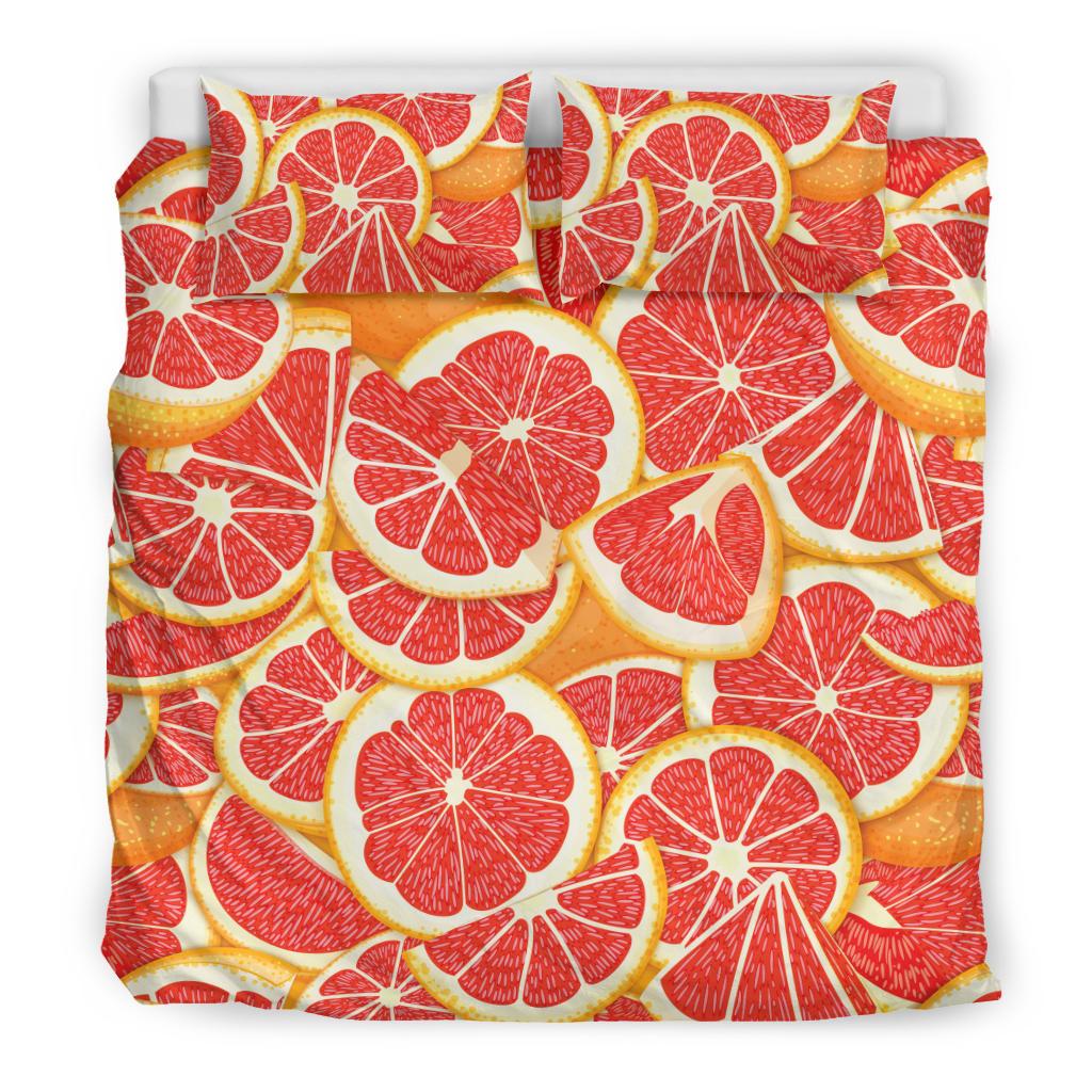 Grapefruit Pattern Print Design GF02 Duvet Cover Bedding Set-JORJUNE.COM
