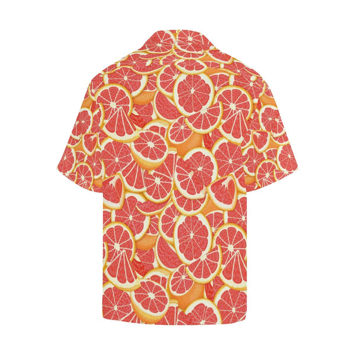 Grapefruit Pattern Print Design GF02 Men Hawaiian Shirt-JorJune