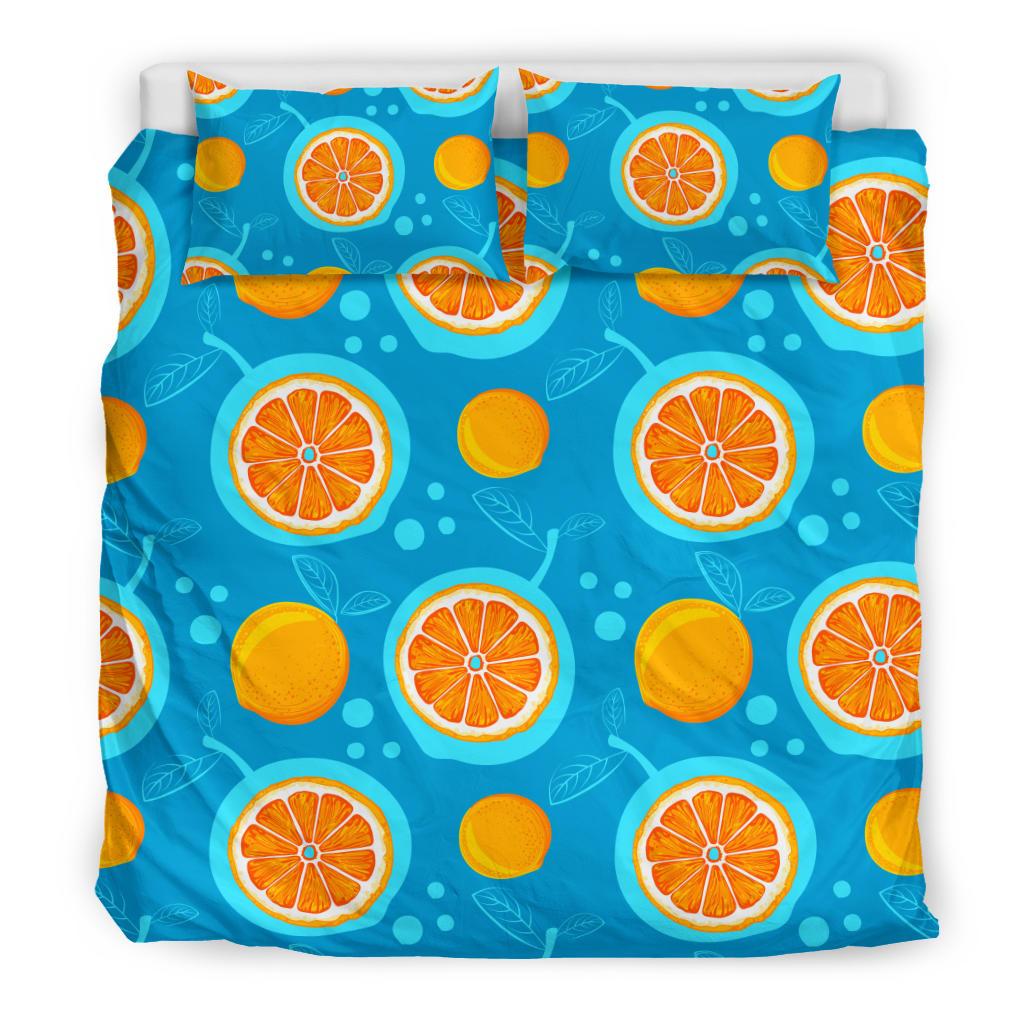 Grapefruit Pattern Print Design GF03 Duvet Cover Bedding Set-JORJUNE.COM