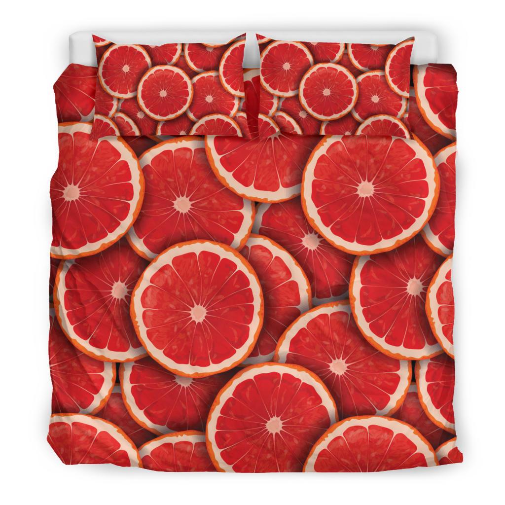 Grapefruit Pattern Print Design GF05 Duvet Cover Bedding Set-JORJUNE.COM