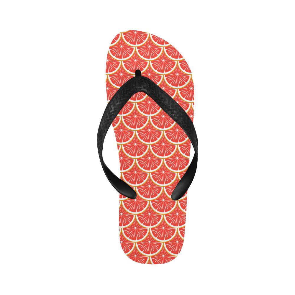 Grapefruit Pattern Print Design GF07 Flip Flops-JorJune