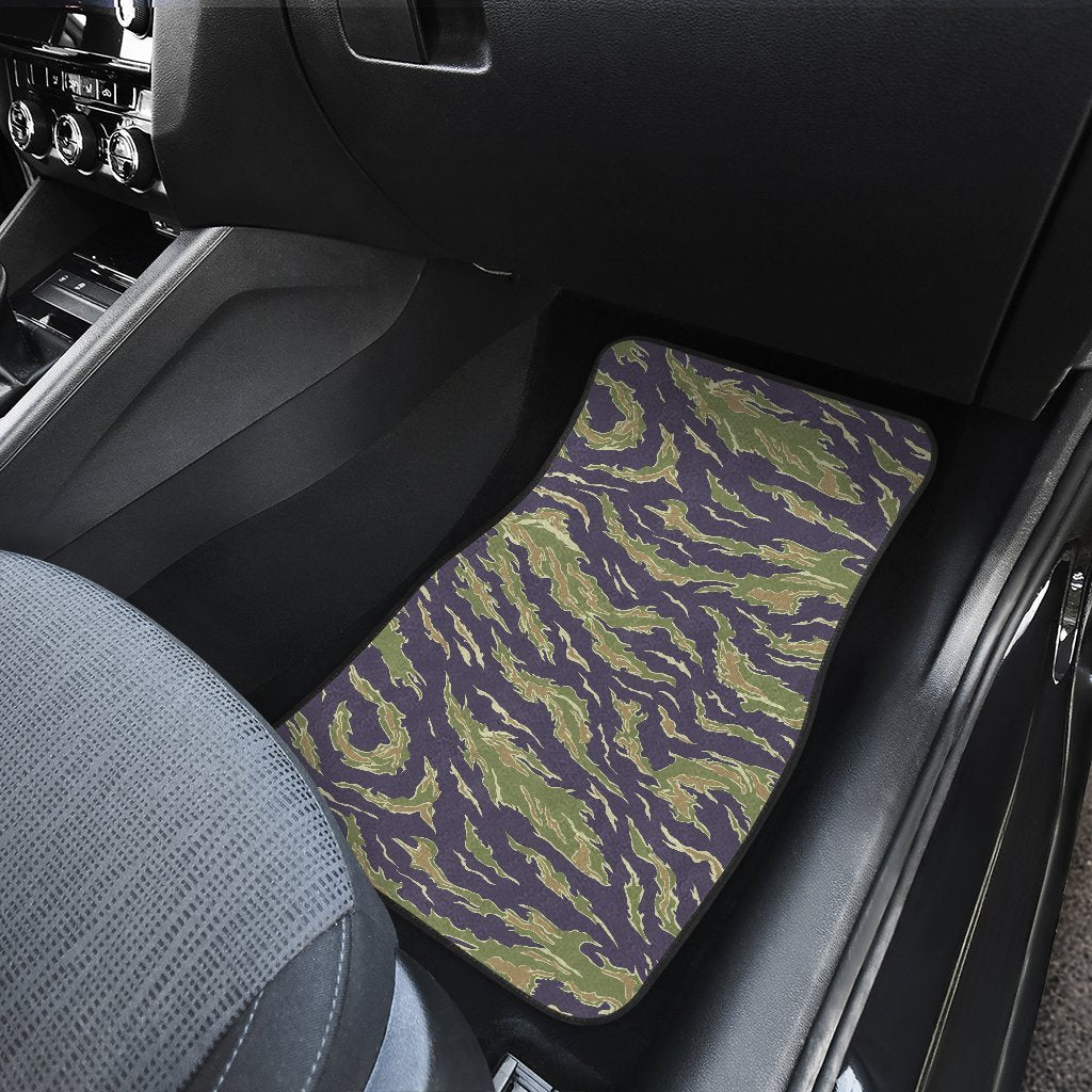Green Camouflage Camo Car Floor Mats