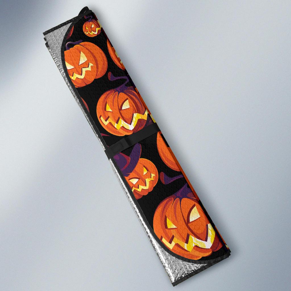 Halloween Pattern Print Design 04 Car Sun Shade-JORJUNE.COM