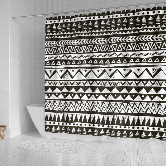 Hand draw Tribal Aztec Shower Curtain
