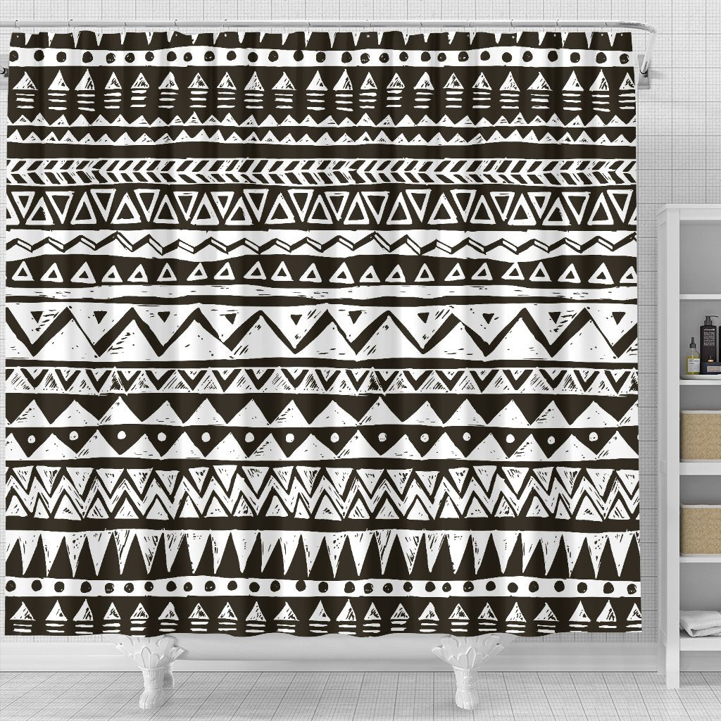 Hand draw Tribal Aztec Shower Curtain