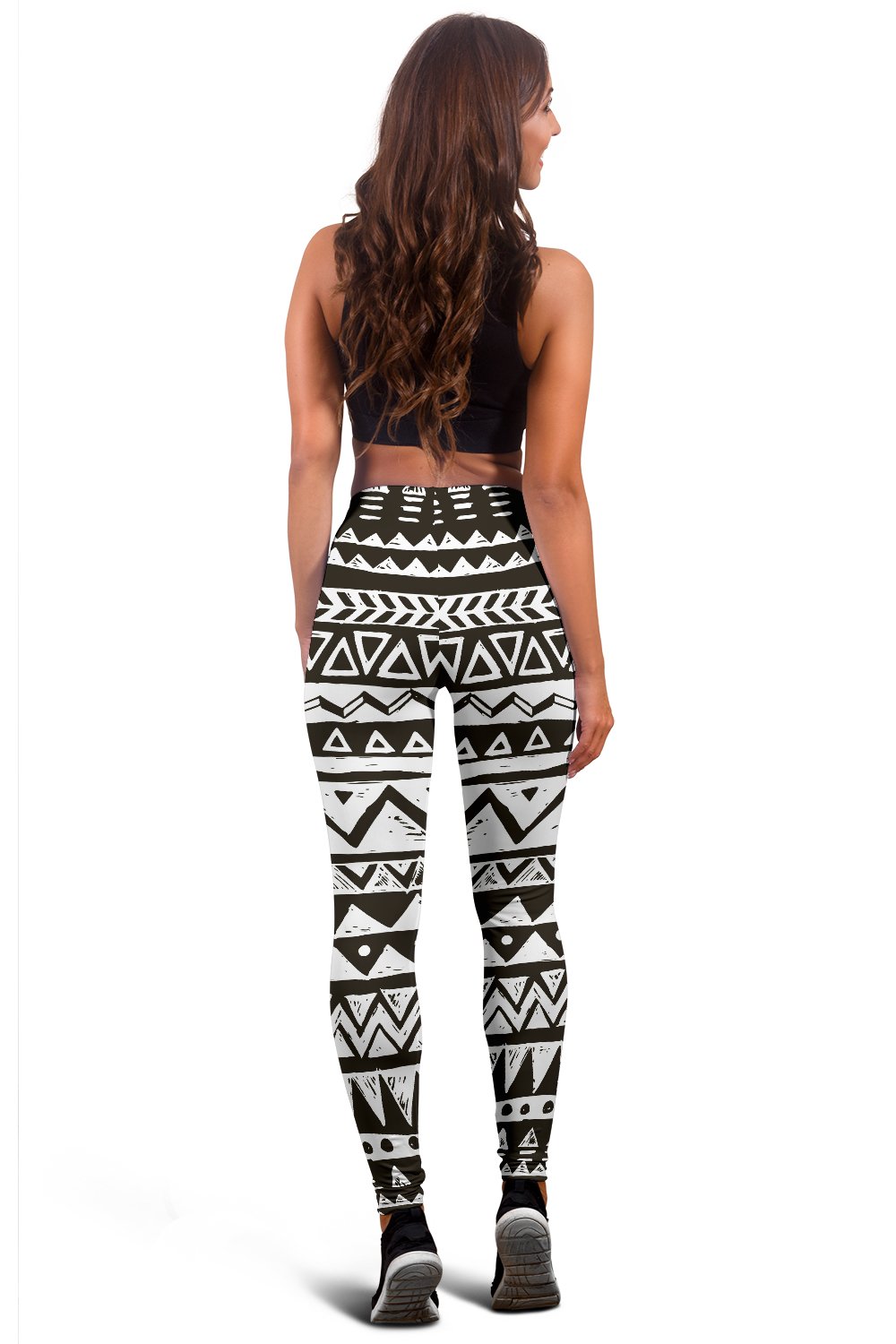 Hand draw Tribal Aztec Women Leggings