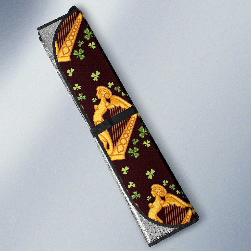 Harp Pattern Print Design 02 Car Sun Shade-JORJUNE.COM