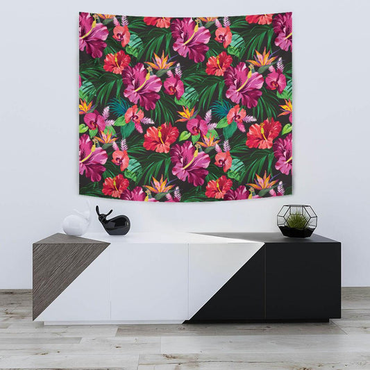 Hawaiian Flower Hibiscus tropical Tapestry