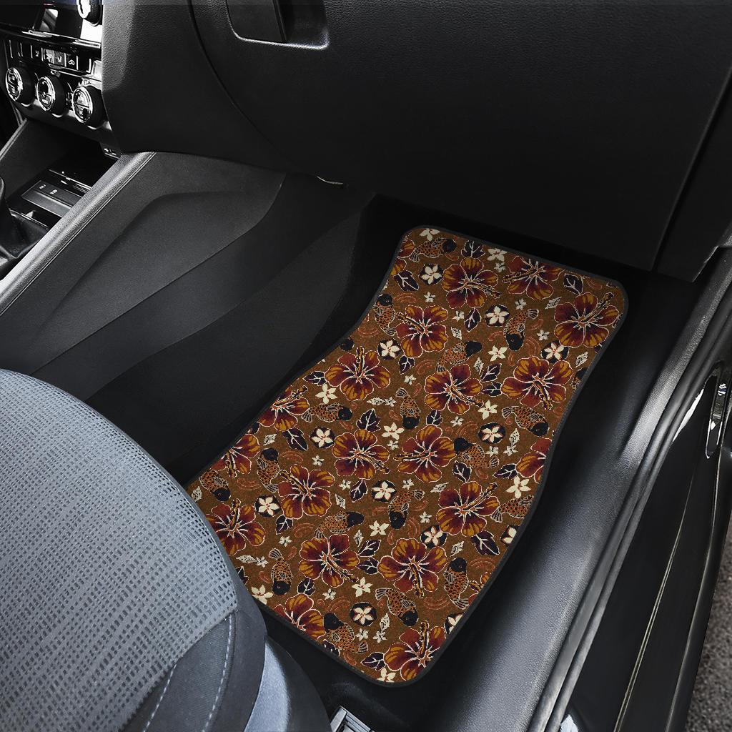Hawaiian Themed Pattern Print Design H01 Car Floor Mats-JorJune