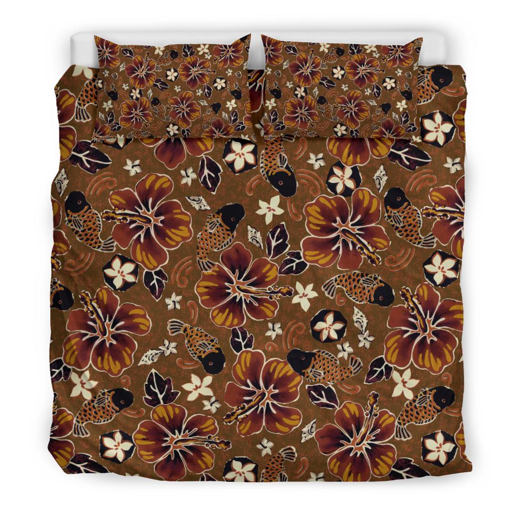 Hawaiian Themed Pattern Print Design H01 Duvet Cover Bedding Set-JORJUNE.COM