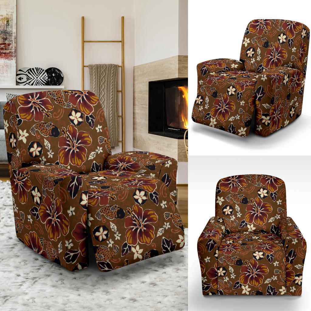 Hawaiian Themed Pattern Print Design H01 Recliner Slipcover-JORJUNE.COM