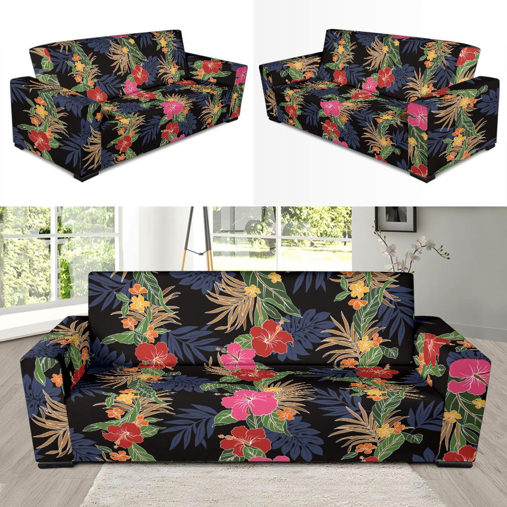 Hawaiian Themed Pattern Print Design H011 Sofa Slipcover-JORJUNE.COM