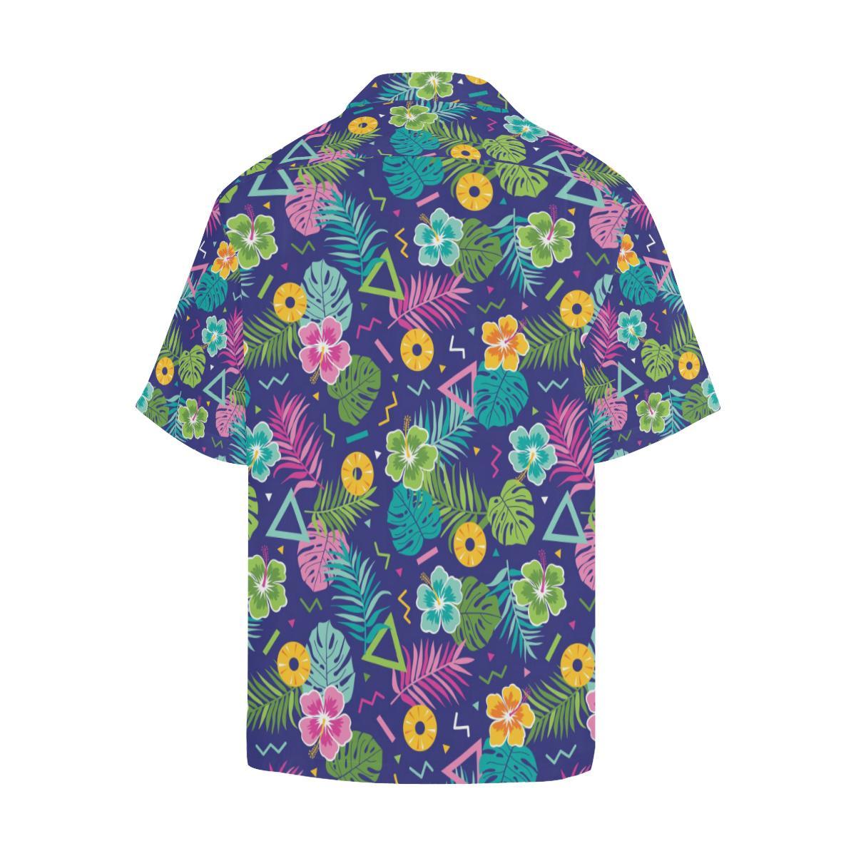 Hawaiian Themed Pattern Print Design H014 Men Hawaiian Shirt-JorJune