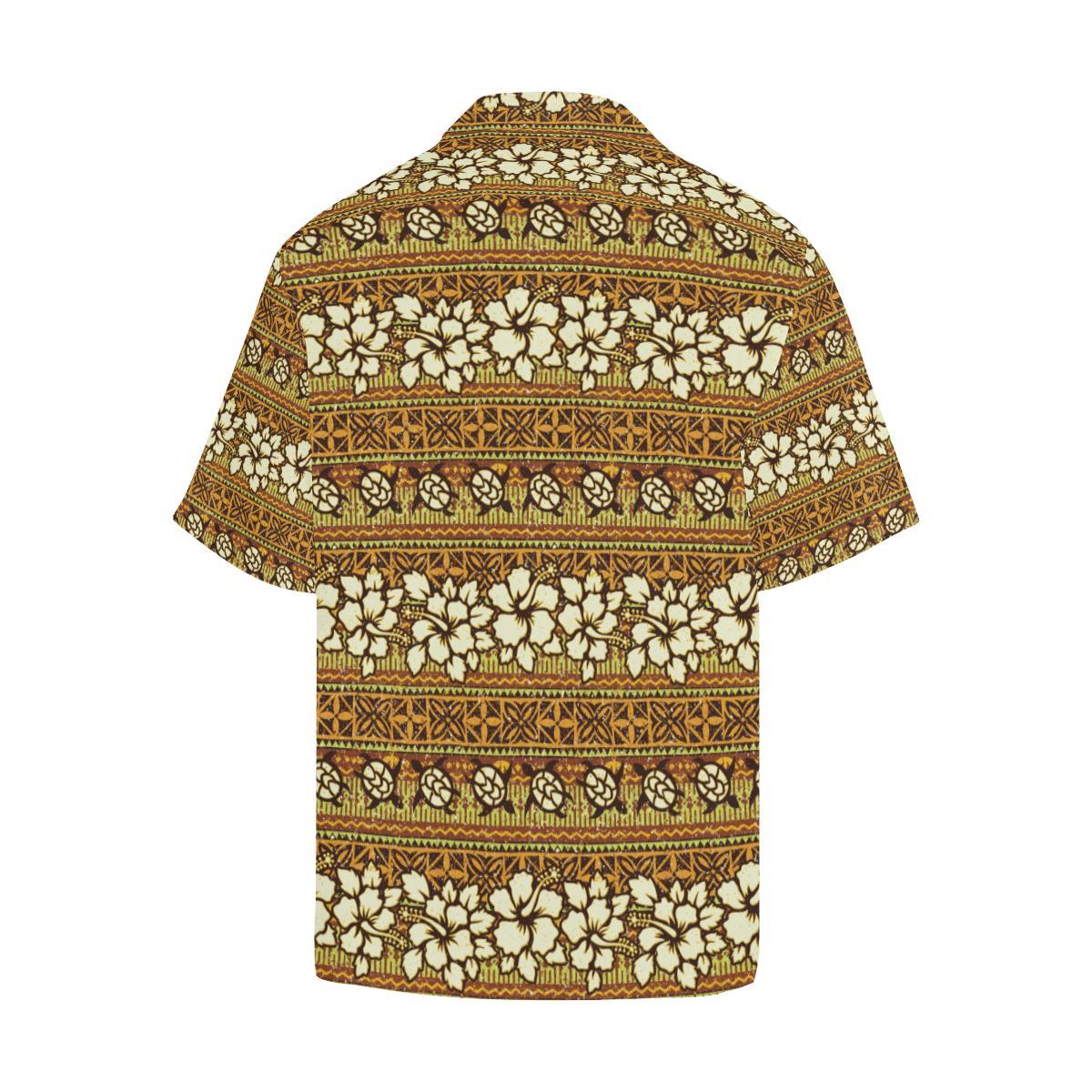 Hawaiian Themed Pattern Print Design H015 Men Hawaiian Shirt-JorJune